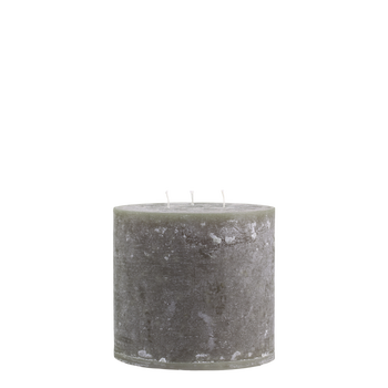 RUSTIC TRIPLE WICK CANDLE IN OLIVE 15x15cm