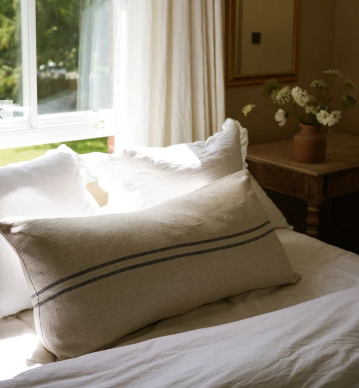 CARBIS BAY 2 BLUE STRIPE CUSHION 100x50cm