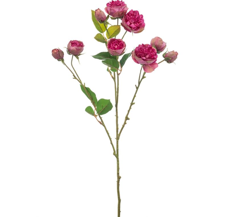 PINK MINI ROSE SPRAY 65cm