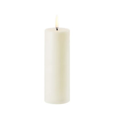 UYUNI PILLAR CANDLE - IVORY - 5 x 14.5cm