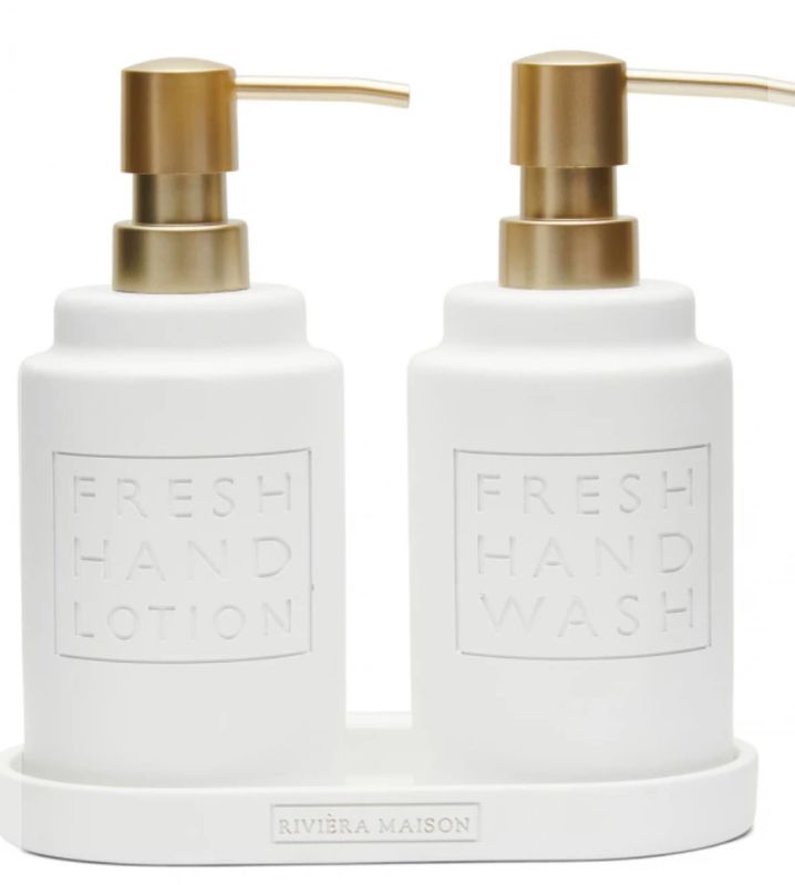 SOAP AND LOTION DISPENSER SET SOAP AND LOTION DISPENSER SET