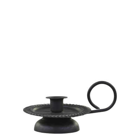 FOOTED CHAMBERSTICK FOR TAPER CANDLE