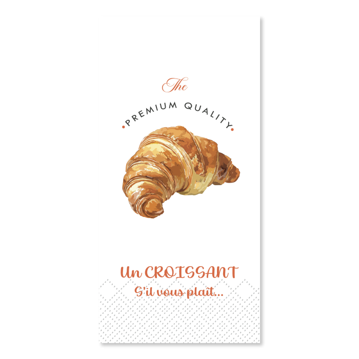 CROISSANT BUFFET NAPKIN