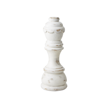 WHITE QUEEN DECORATIVE CHESS PIECE