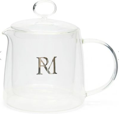 DOUBLE WALLED GLASS TEA POT