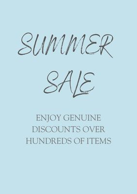SUMMER SALE