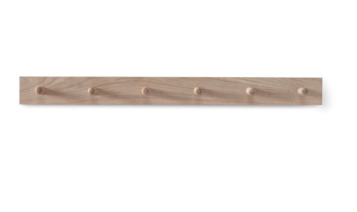 HAMBLEDON 6 SHAKER PEG OAK RAIL