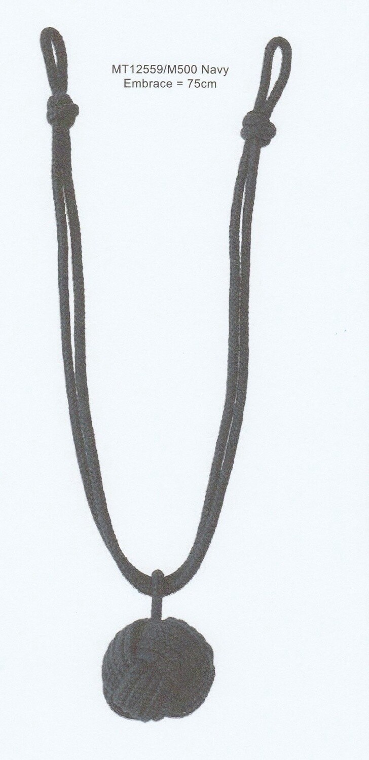 NAUTICAL KNOT TIE BACK - NAVY NAUTICAL KNOT TIE BACK - NAVY