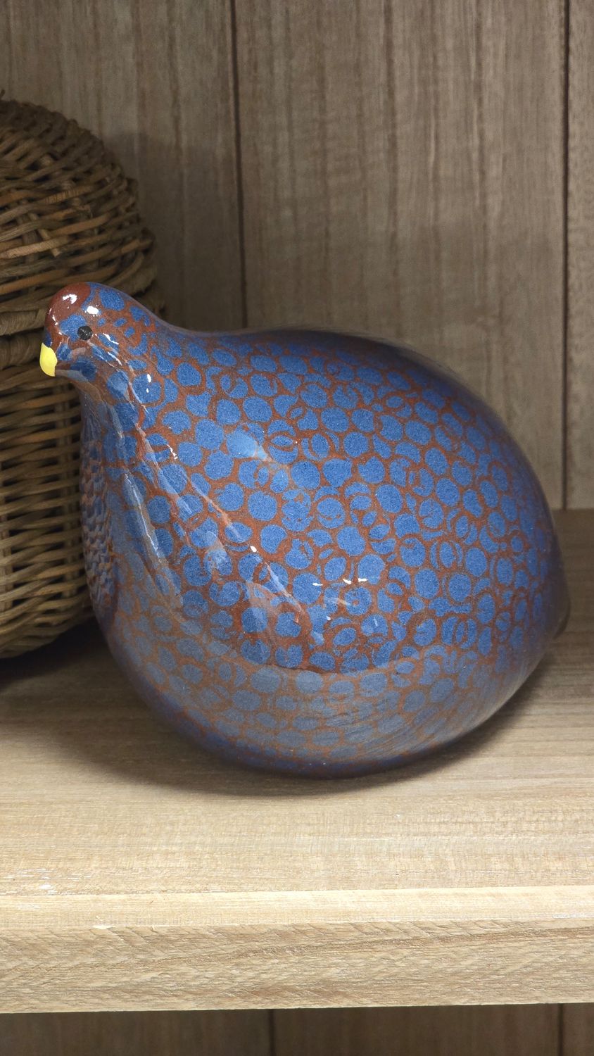 SMALL RED ON BLUE SPOTTED QUAIL