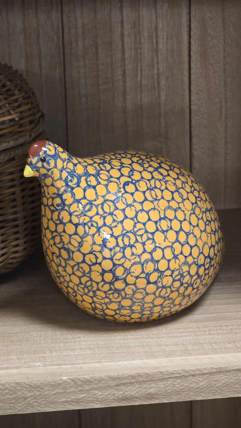 SMALL BLUE ON YELLOW SPOTTED QUAIL