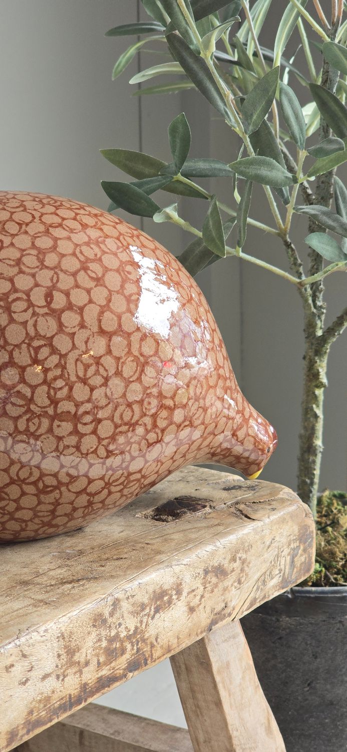 LARGE RED ON BEIGE SPOTTED QUAIL LARGE RED ON BEIGE SPOTTED QUAIL