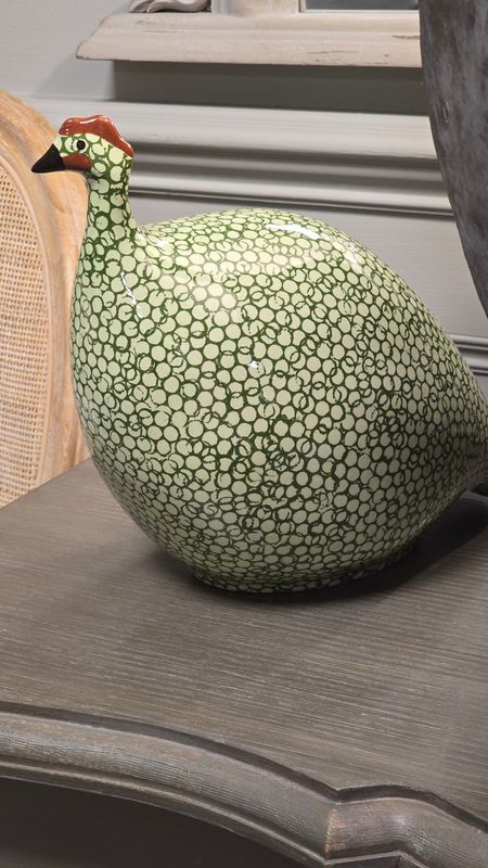 LARGE GREEN SPOTTED PISTACHIO GUINEA FOWL