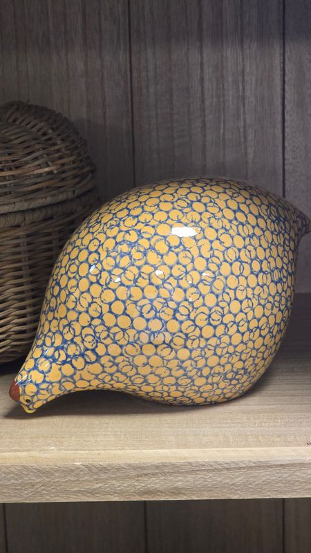 LARGE BLUE ON YELLOW SPOTTED QUAIL