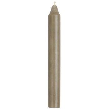 SINGLE DINNER CANDLE IN RUSTIC LINEN