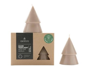 VEGAN TREE CANDLES MEDIUM SET OF 2 IN CLAY