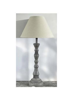 AVIGNON LAMP BASE WITH SOFT GREEN SHADE