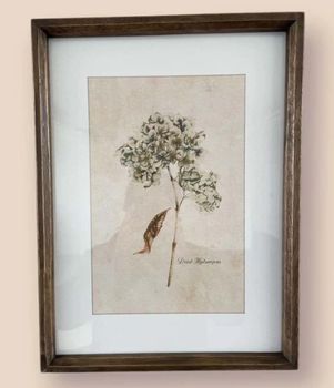 VINTAGE HYDRANGEA FRAMED PRINT NO 2