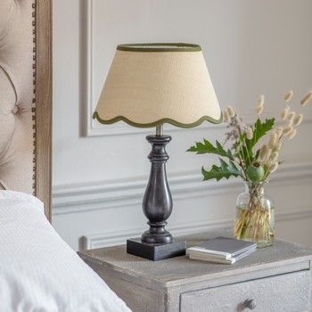 FRASER TABLE LAMP WITH SCALLOPED SHADE