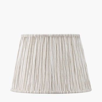 LOLA STRIPE PLEATED LAMP SHADE IN NATURAL 30cm