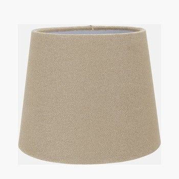 PELHAM TAUPE HANDLOOM TAPERED CANDLE BULB CLIP ON LAMPSHADE