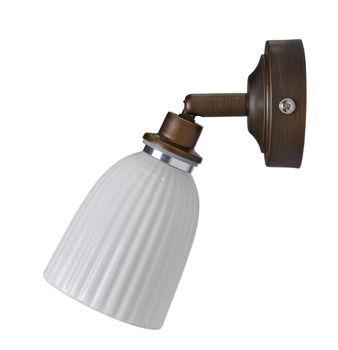 ALMA BATHROOM WALL LIGHT IN ANTIQUE BRONZE