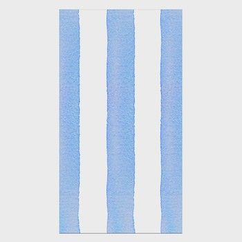 BLUE CAFE STRIPE LINEN PAPER BUFFET NAPKIN 12 PACK
