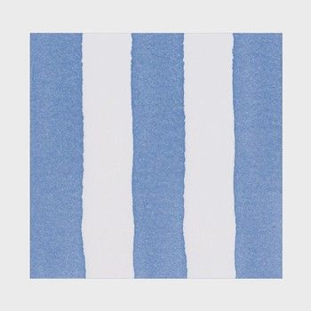 BLUE CAFE STRIPE LINEN PAPER LUNCH NAPKIN 15 PACK