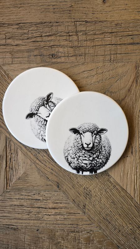 CERAMIC SHEEP COASTER