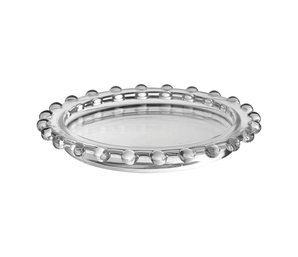 GLASS BOBBLE RIM BOTTLE COASTER