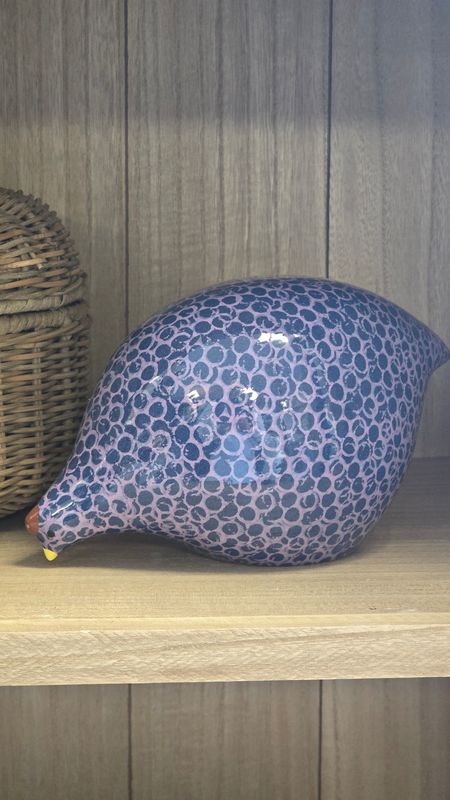 LARGE MAUVE ON BLUE SPOTTED QUAIL