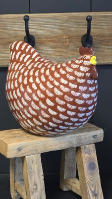 VERY LARGE RED AND WHITE CHICKEN VERY LARGE RED AND WHITE CHICKEN