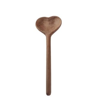 LOVE HEART SERVING SPOON IN ACACIA WOOD