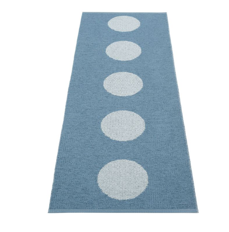 PAPPELINA RUG - VERA POP IN RIVER BLUE WITH BLUE FOG 70x200cm PAPPELINA RUG - VERA POP IN RIVER BLUE WITH BLUE FOG 70x200cm