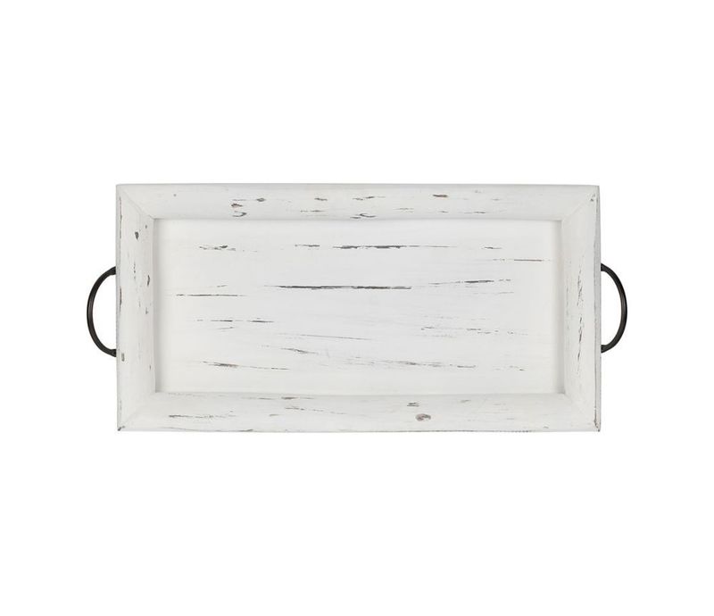 BLEACHED WOODEN TRAY