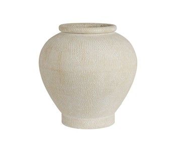SMALL ARGAN METAL VASE IN PARCHMENT