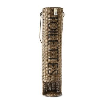RUSTIC RATTAN TOILET ROLL HOLDER