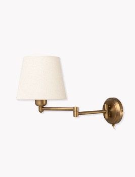 PEARTREE WALL LIGHT WITH EXTENDABLE ARM IN ANTIQUE BRASS