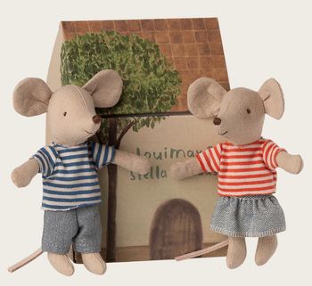 LOUIMAX AND STELLA MOUSE IN THEIR LITTLE HOUSE