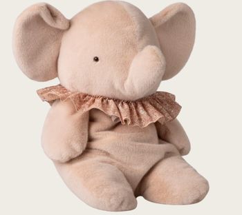PLUSH ELEPHANT IN POWDER PINK