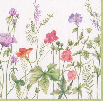 FRENCH FLORAL PAPER LUNCH NAPKIN 20 PACK