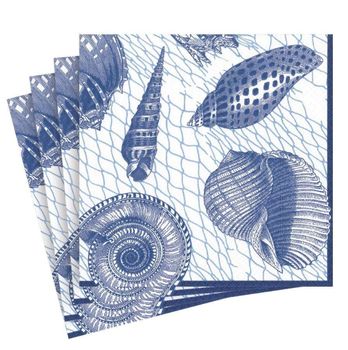 NET AND SHELLS PAPER LUNCH NAPKIN 20 PACK NET AND SHELLS PAPER LUNCH NAPKIN 20 PACK