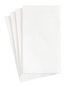 WHITE PLAIN PAPER LINEN BUFFET NAPKIN 12 PACK