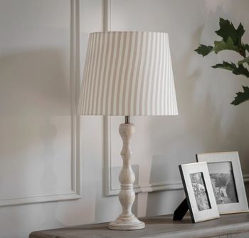 OGILVY TABLE LAMP WITH STRIPE SHADE OGILVY TABLE LAMP WITH STRIPE SHADE