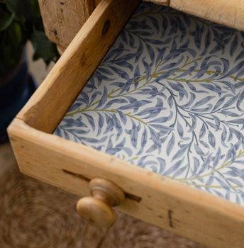 FRESH LINEN SCENTED DRAWER LINER IN BLUE WILLIAM MORRIS