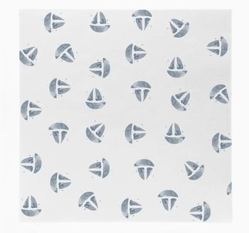LITTLE BLUE BOATS LUNCH PAPER NAPKINS 20 PACK