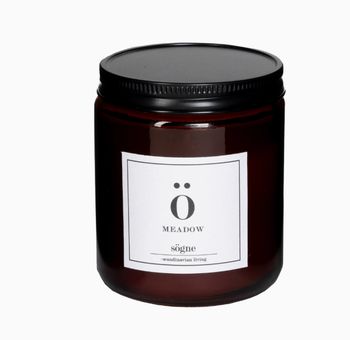 MEADOW FRAGRANCED CANDLE IN A LIDDED JAR