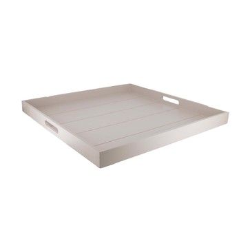 CHALK V GROOVED SERVING TRAY 50x50cm