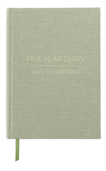 5 YEAR DIARY IN GREEN LEAF 5 YEAR DIARY IN GREEN LEAF