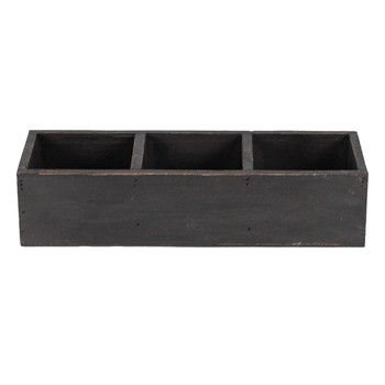 BLACK WOODEN STORAGE BOX BLACK WOODEN STORAGE BOX