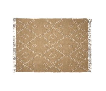 NATURAL JUTE AND WOOL MIX RUG 200x140cm
